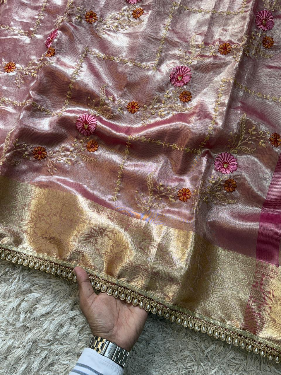 Banarasi Glass Tissue Soft Saree