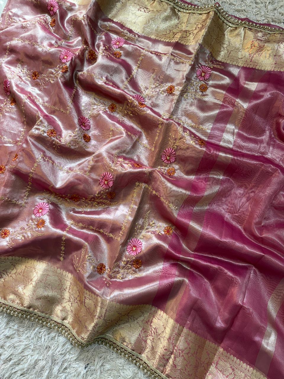 Banarasi Glass Tissue Soft Saree