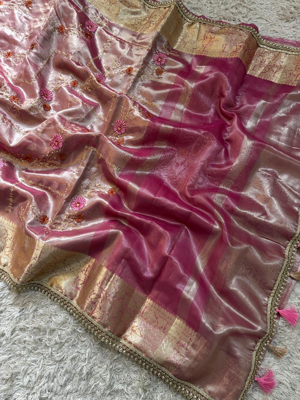 Banarasi Glass Tissue Soft Saree