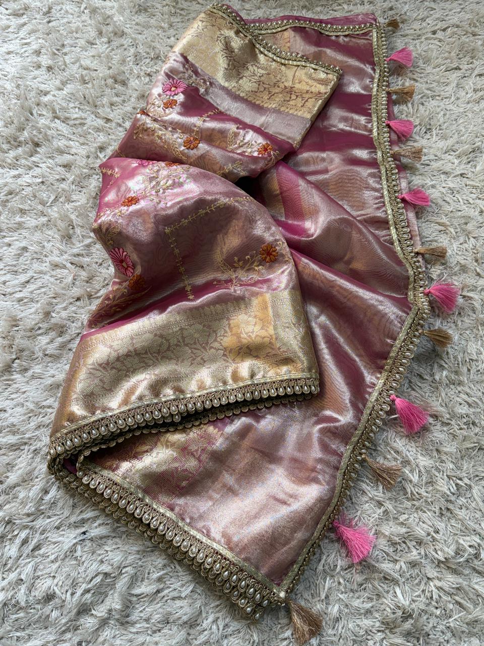 Banarasi Glass Tissue Soft Saree