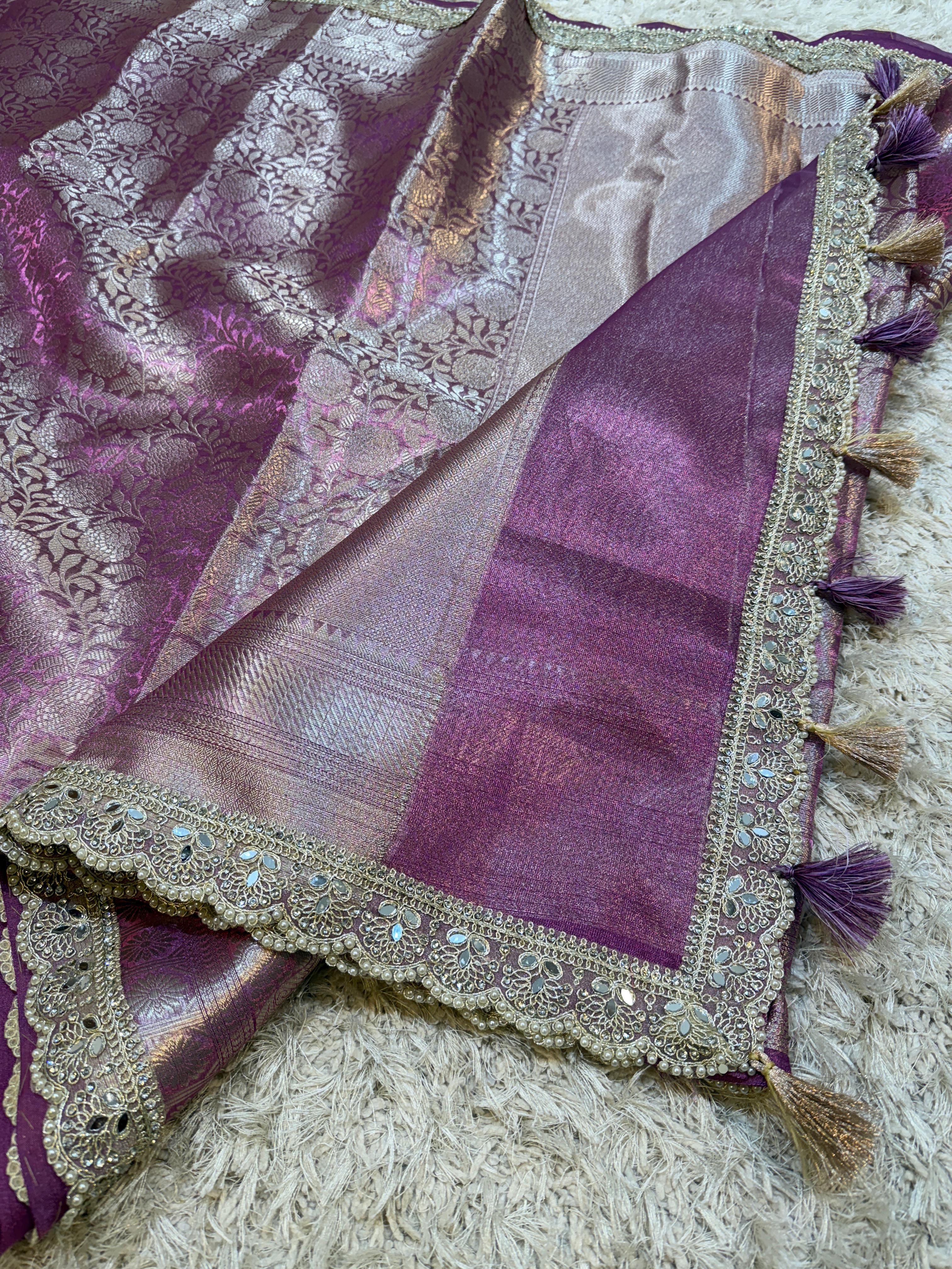 Exclusive Waskat Banarasi Tissue Silk Saree❤️