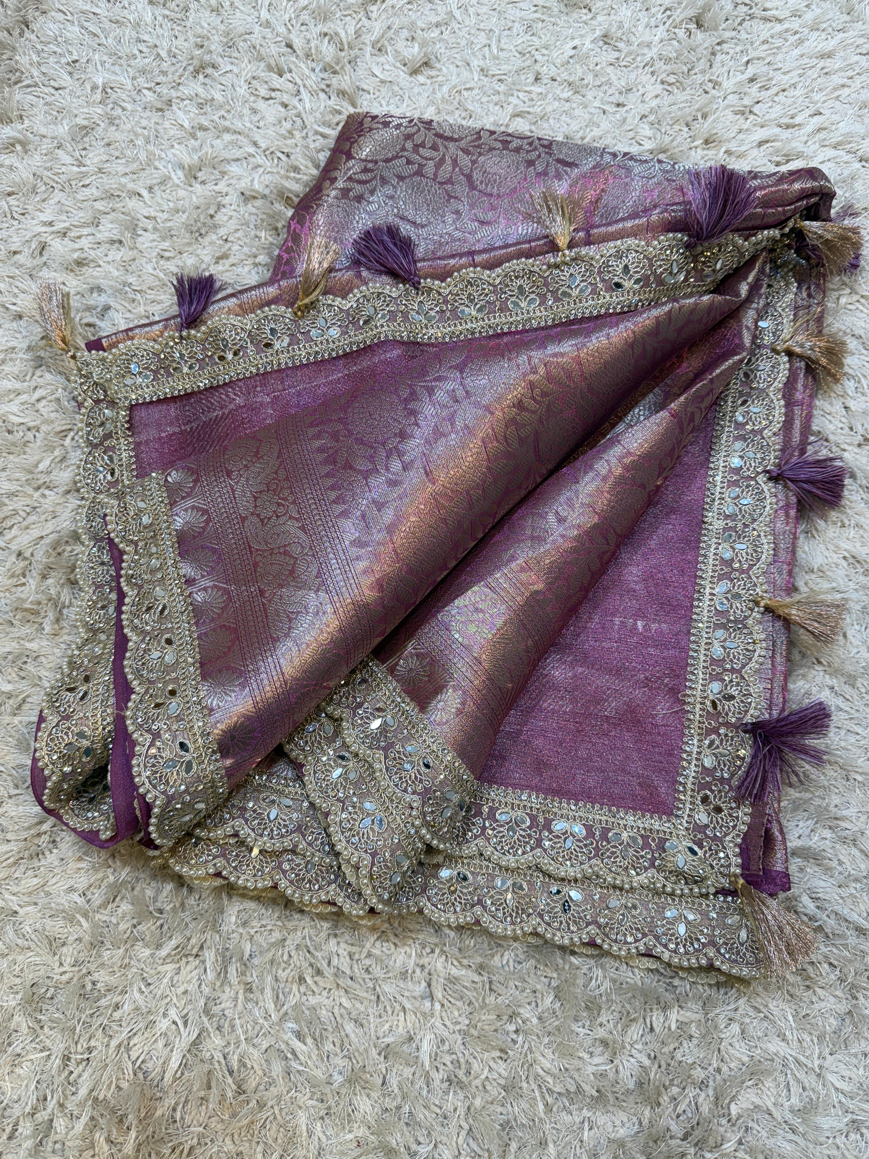 Exclusive Waskat Banarasi Tissue Silk Saree❤️