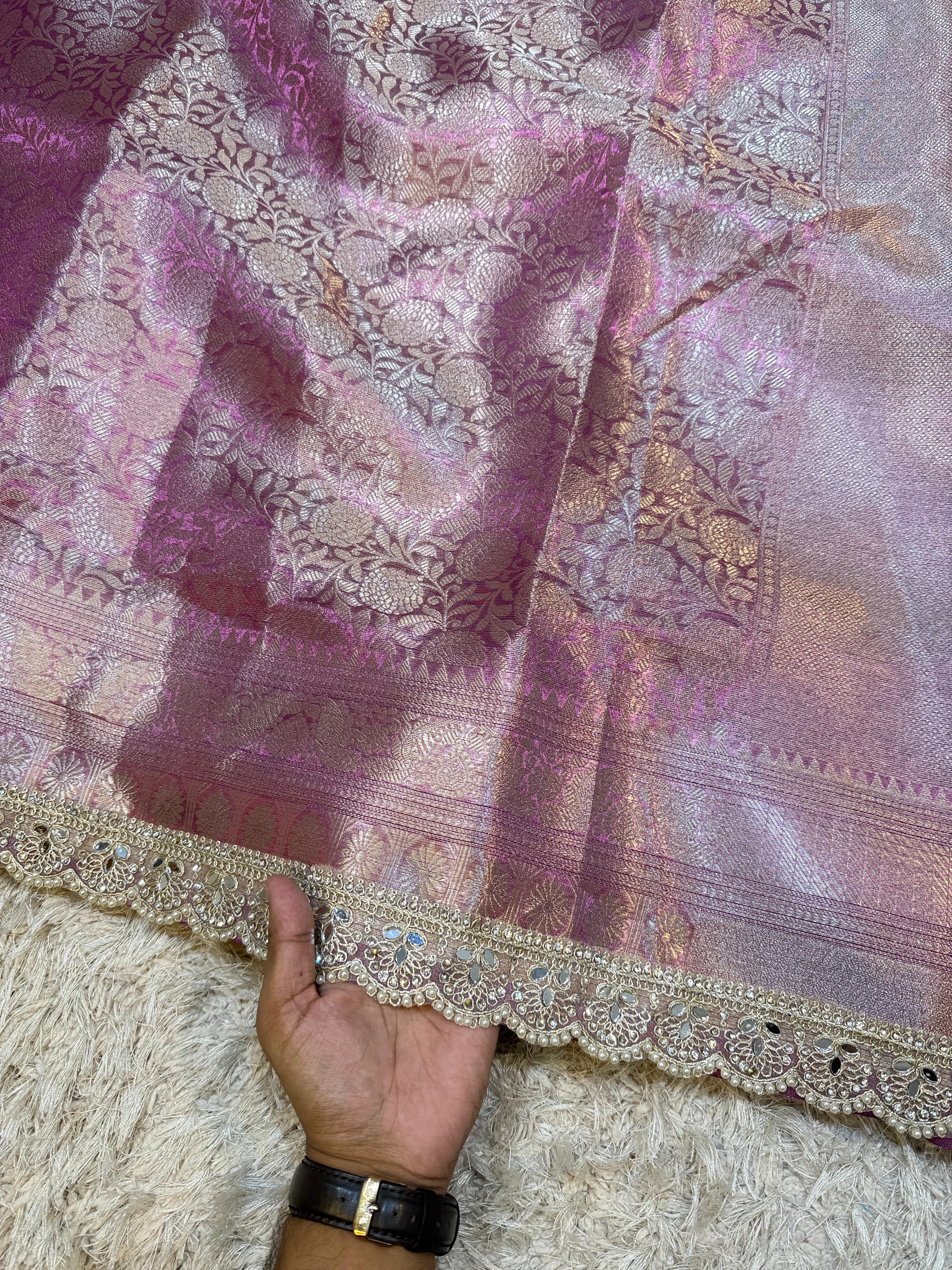 Exclusive Waskat Banarasi Tissue Silk Saree❤️