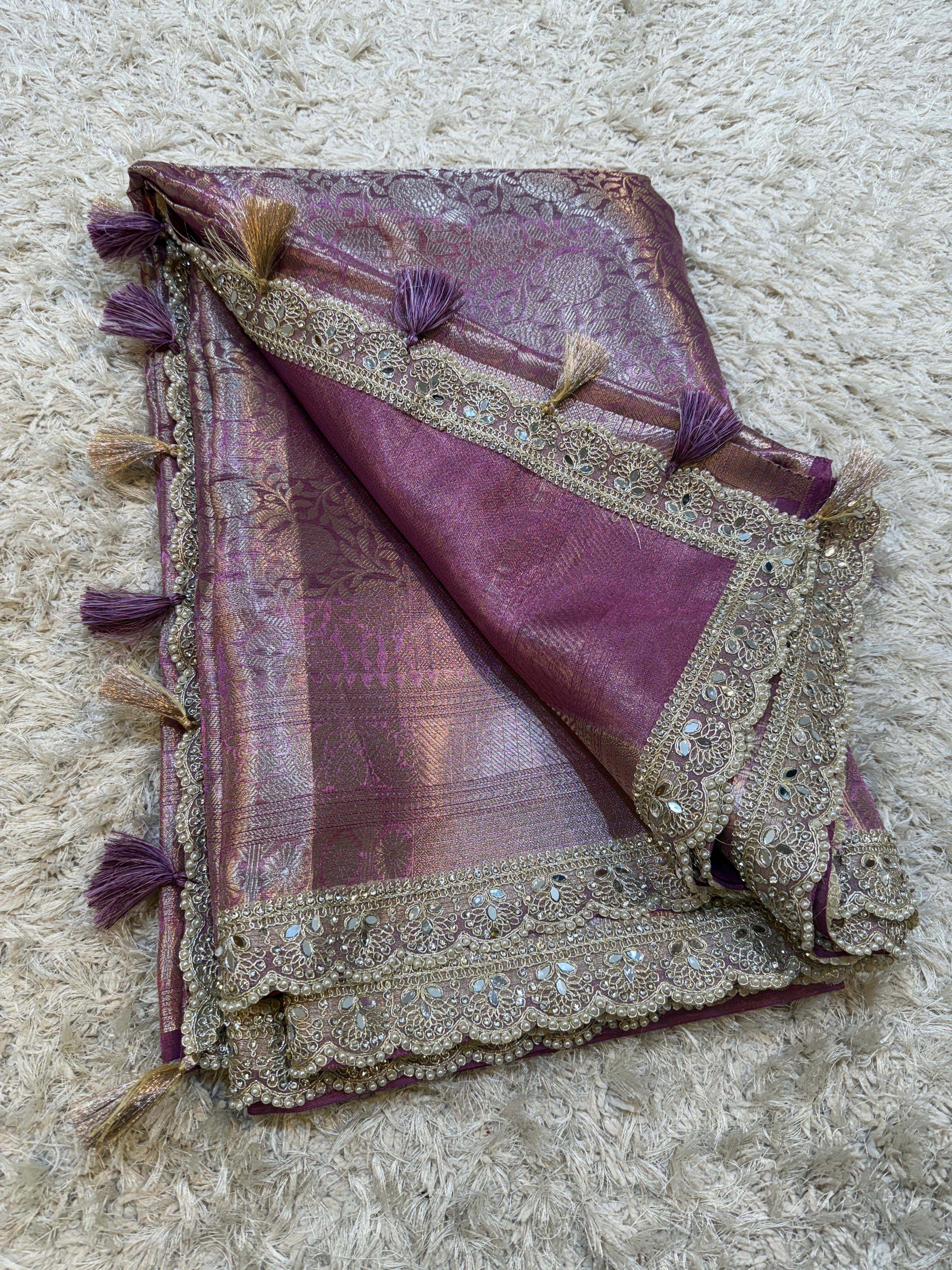 Exclusive Waskat Banarasi Tissue Silk Saree❤️