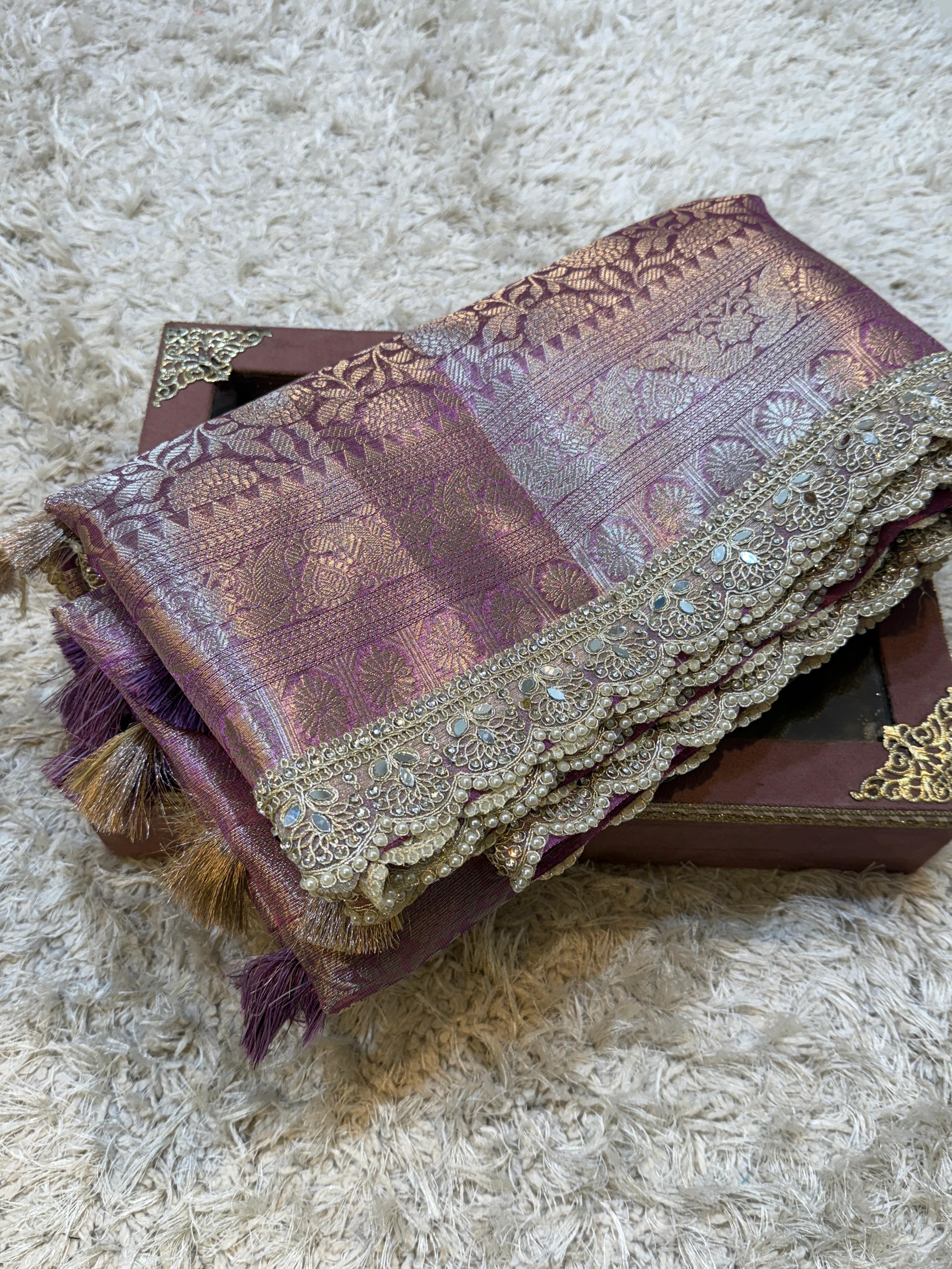 Exclusive Waskat Banarasi Tissue Silk Saree❤️