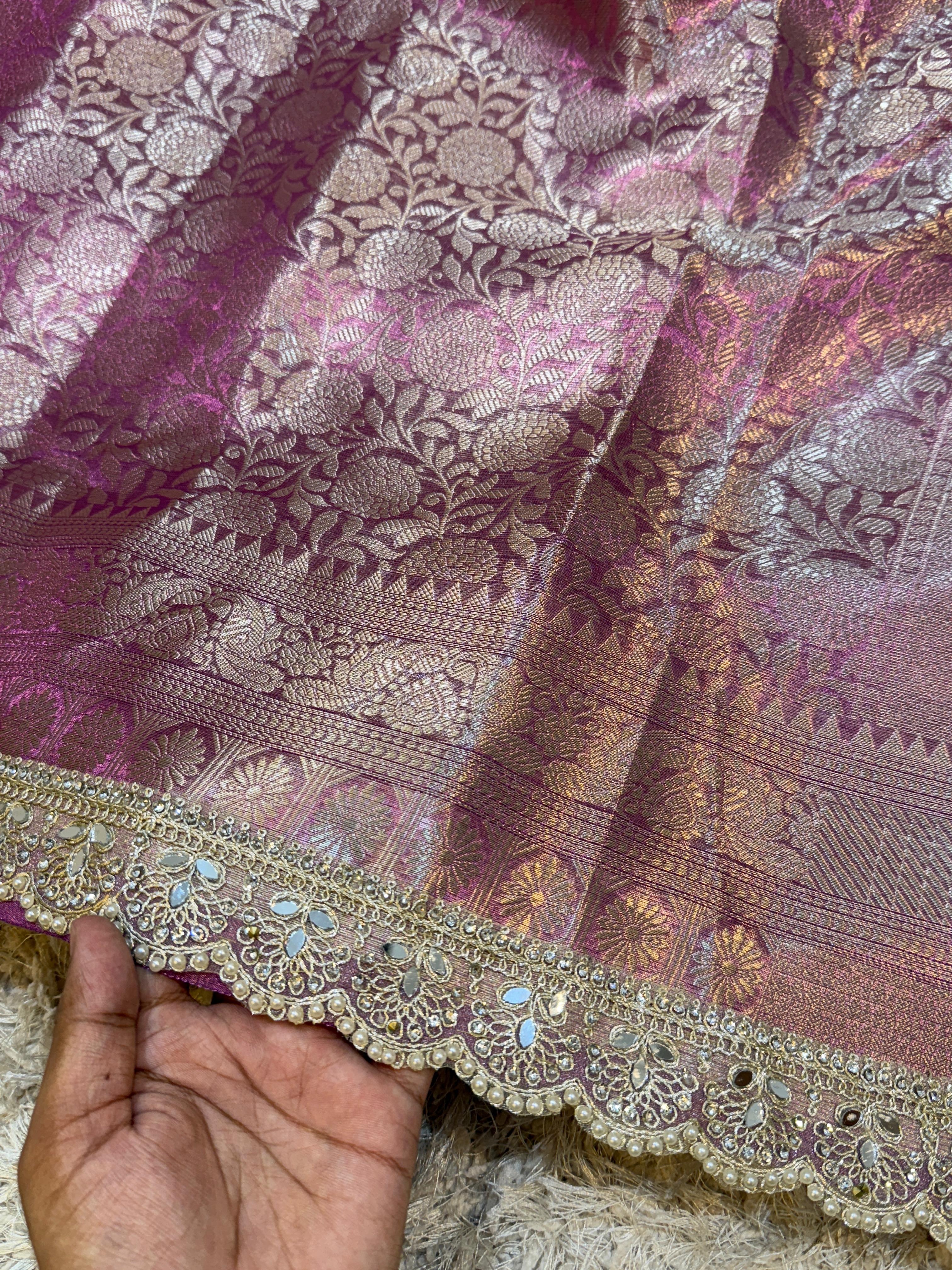 Exclusive Waskat Banarasi Tissue Silk Saree❤️