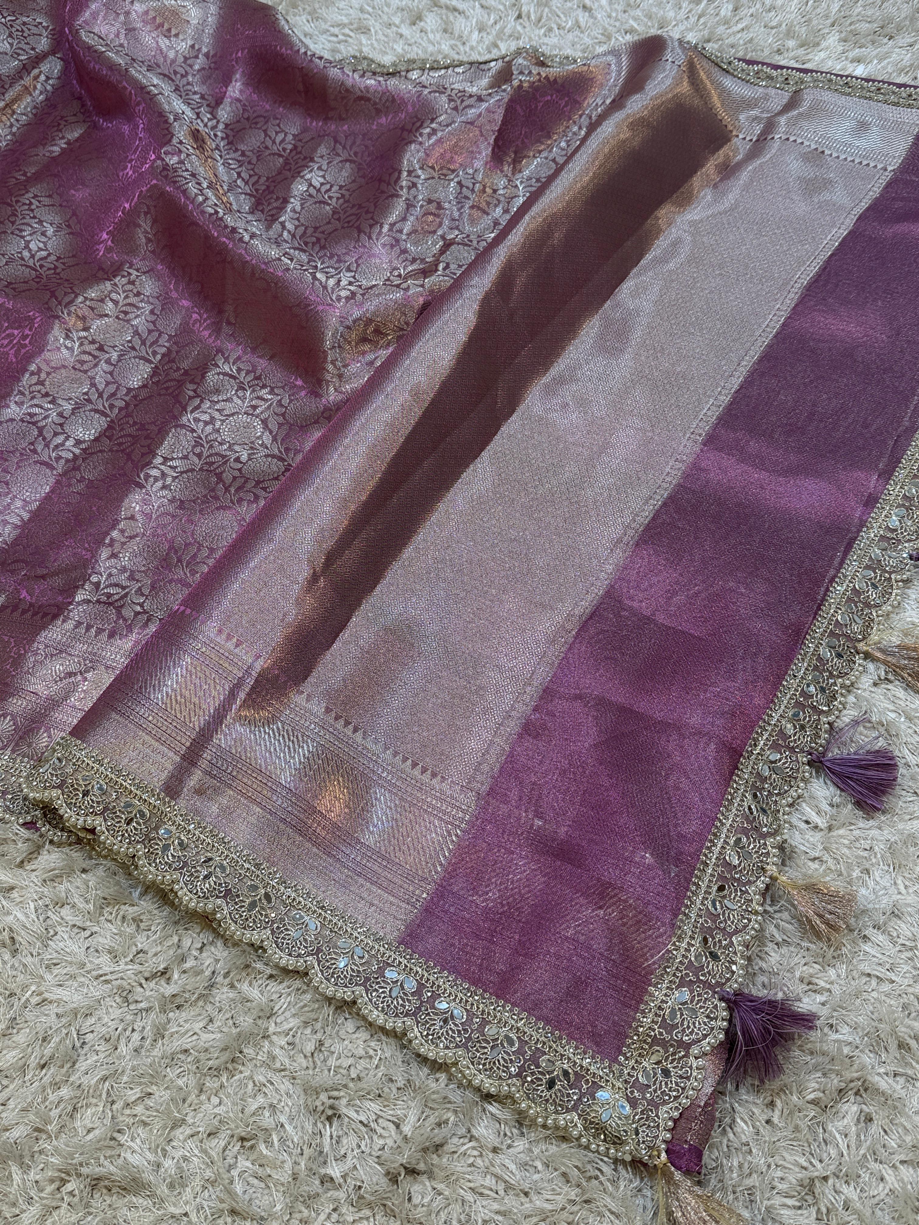 Exclusive Waskat Banarasi Tissue Silk Saree❤️