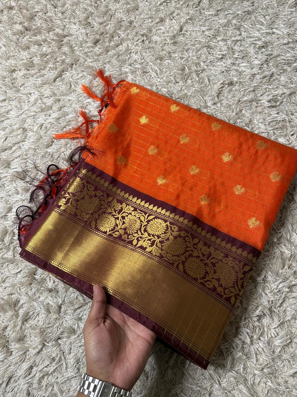 Banarasi Semi Katan Soft Silk Saree ✨