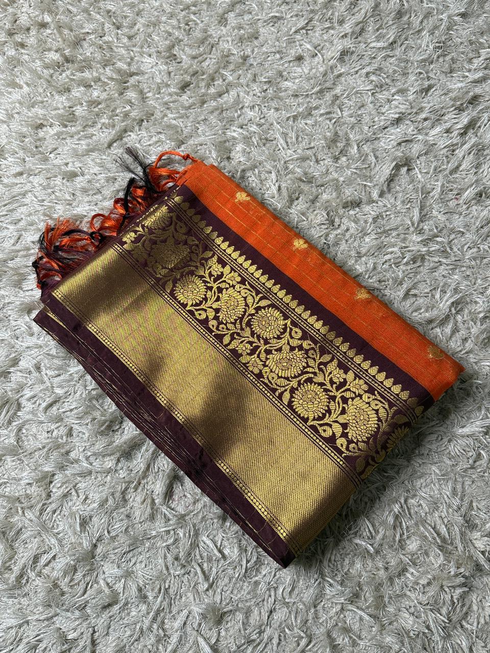 Banarasi Semi Katan Soft Silk Saree ✨