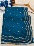 Fendy silk Designer handwork saree
