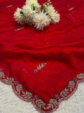 Fendy silk Designer handwork saree
