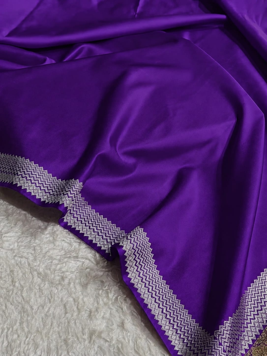Celeb inspired saree with raw silk work blouse