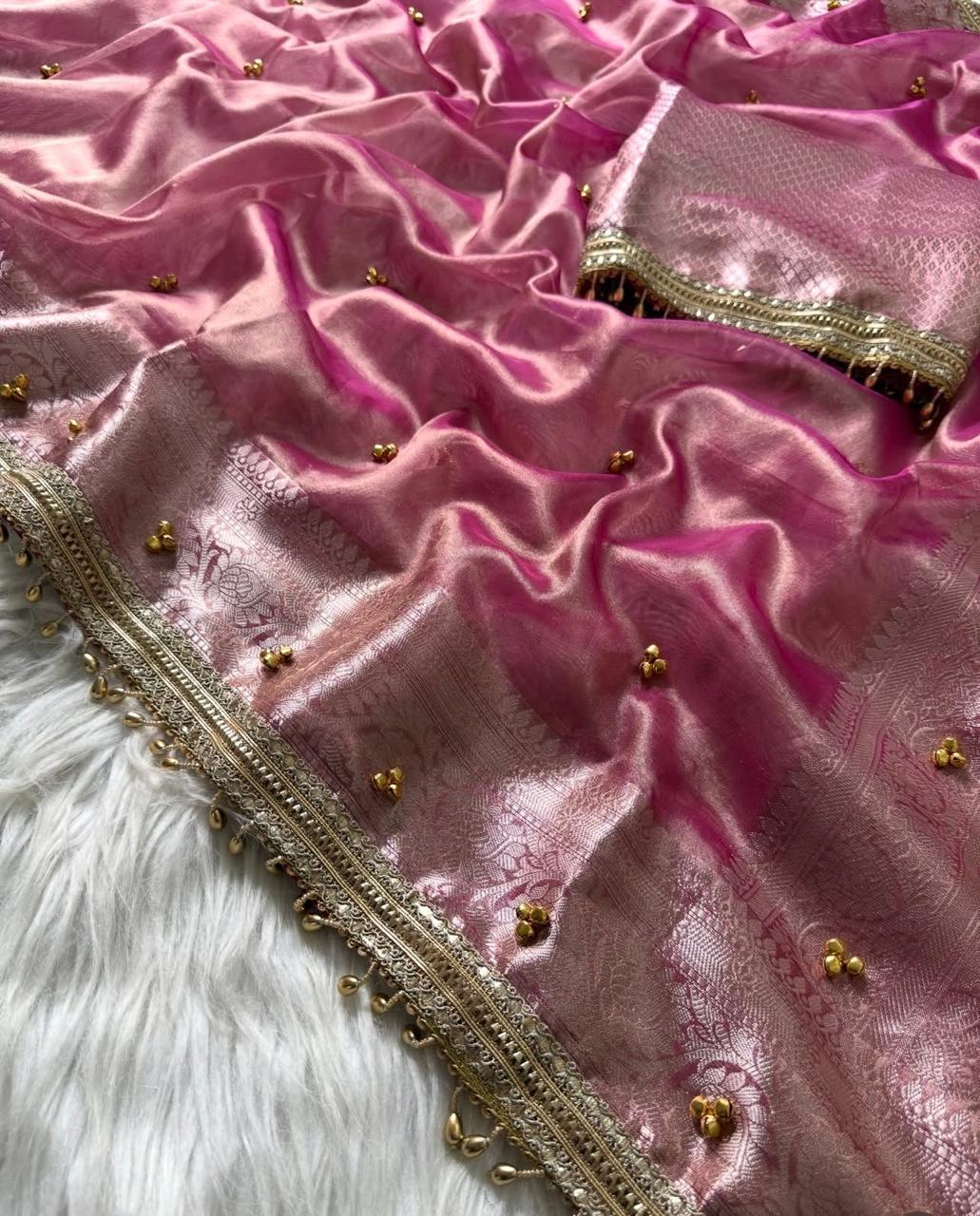 Tissue Gungroo Saree