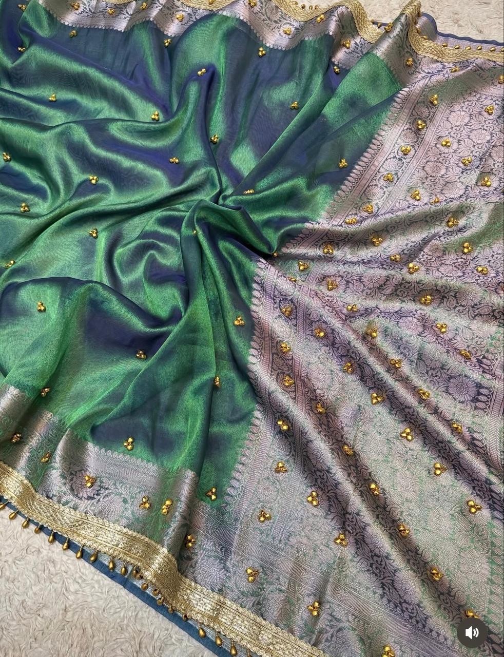 Tissue Gungroo Saree