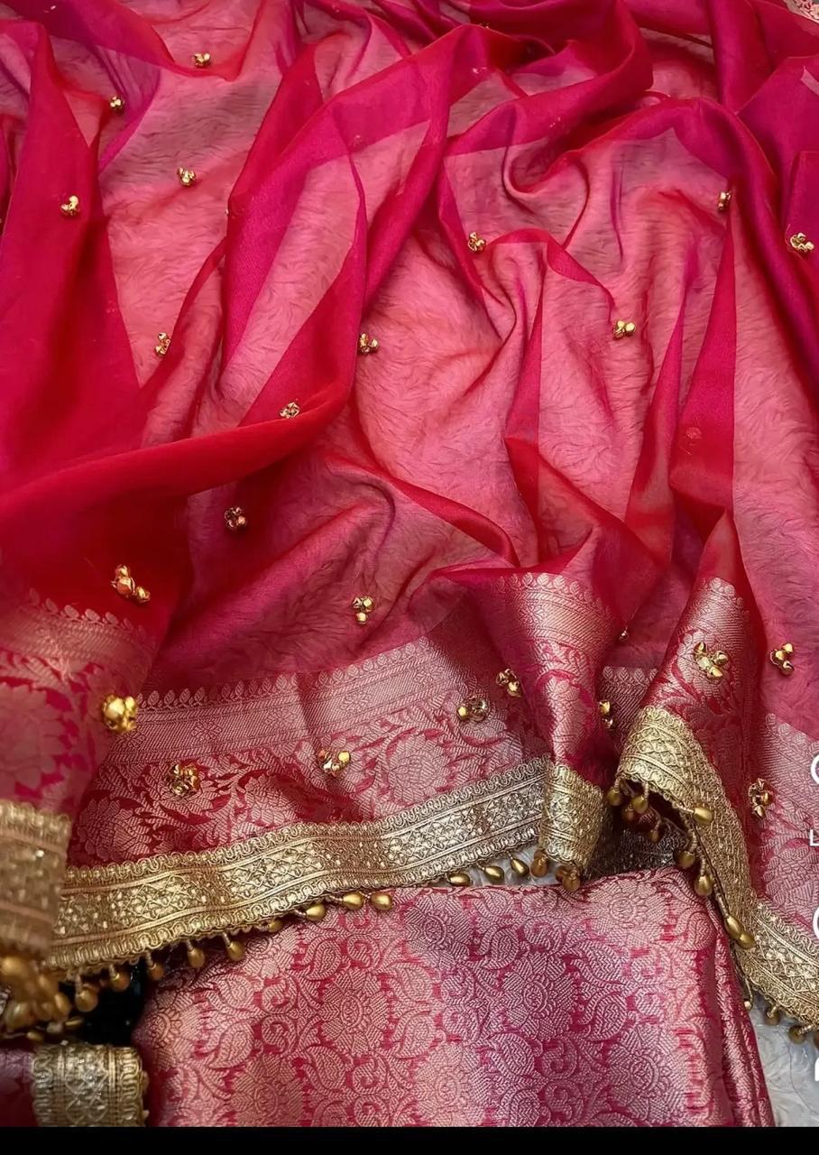 Tissue Gungroo Saree