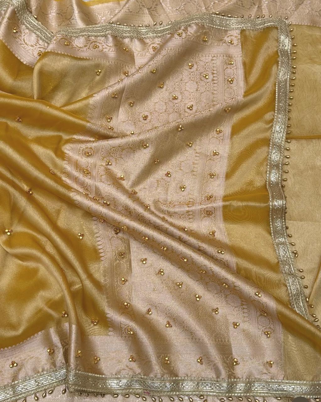 Tissue Gungroo Saree