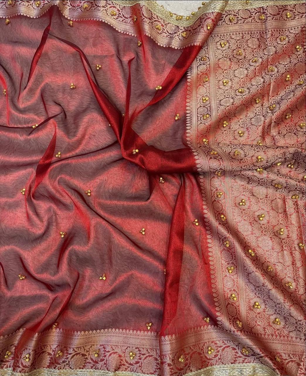 Tissue Gungroo Saree