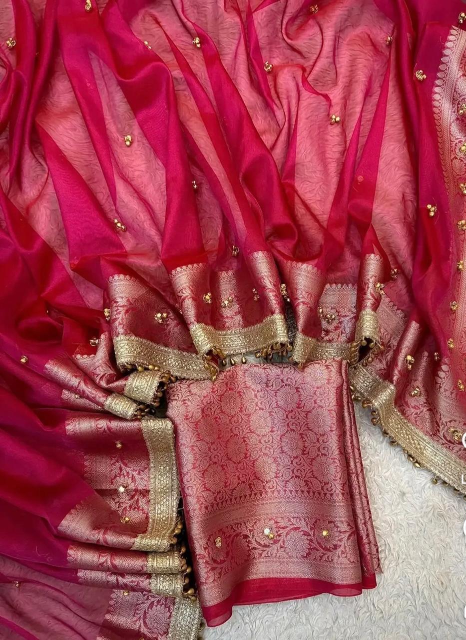 Tissue Gungroo Saree