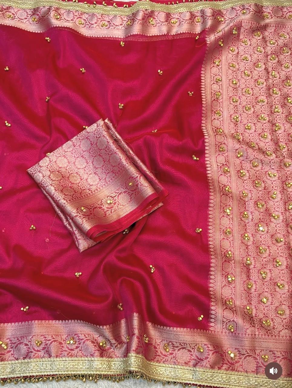 Tissue Gungroo Saree