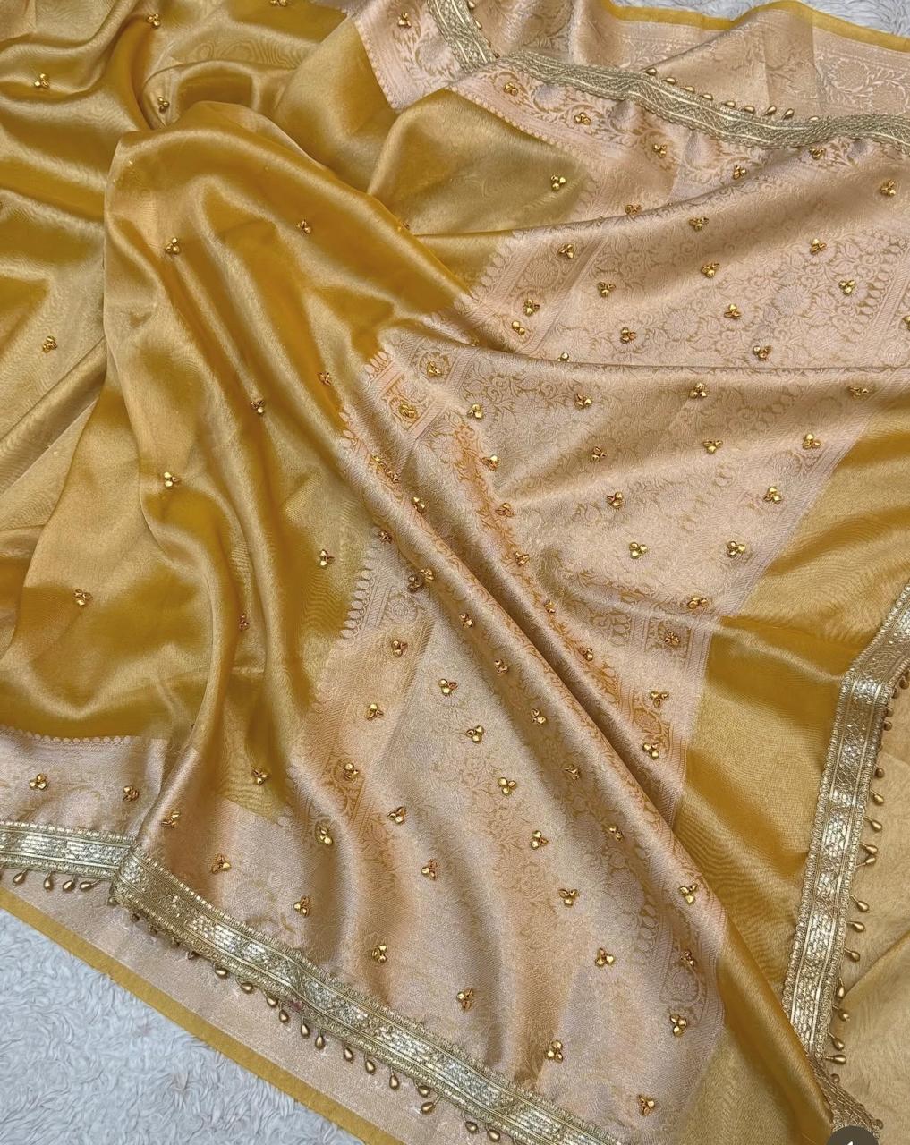 Tissue Gungroo Saree