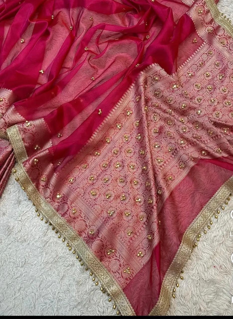 Tissue Gungroo Saree