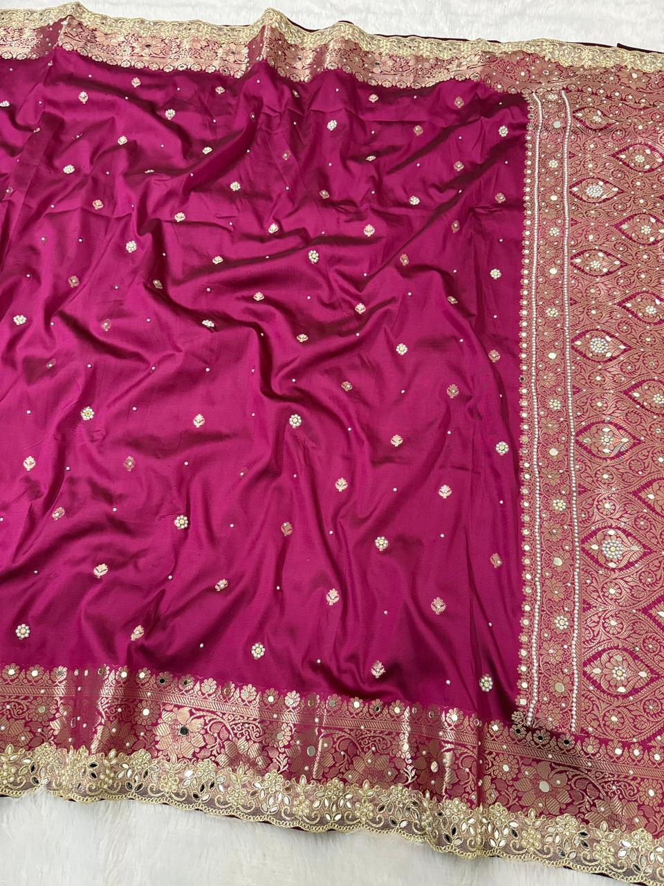 Timeless Banarsi katan silk saree