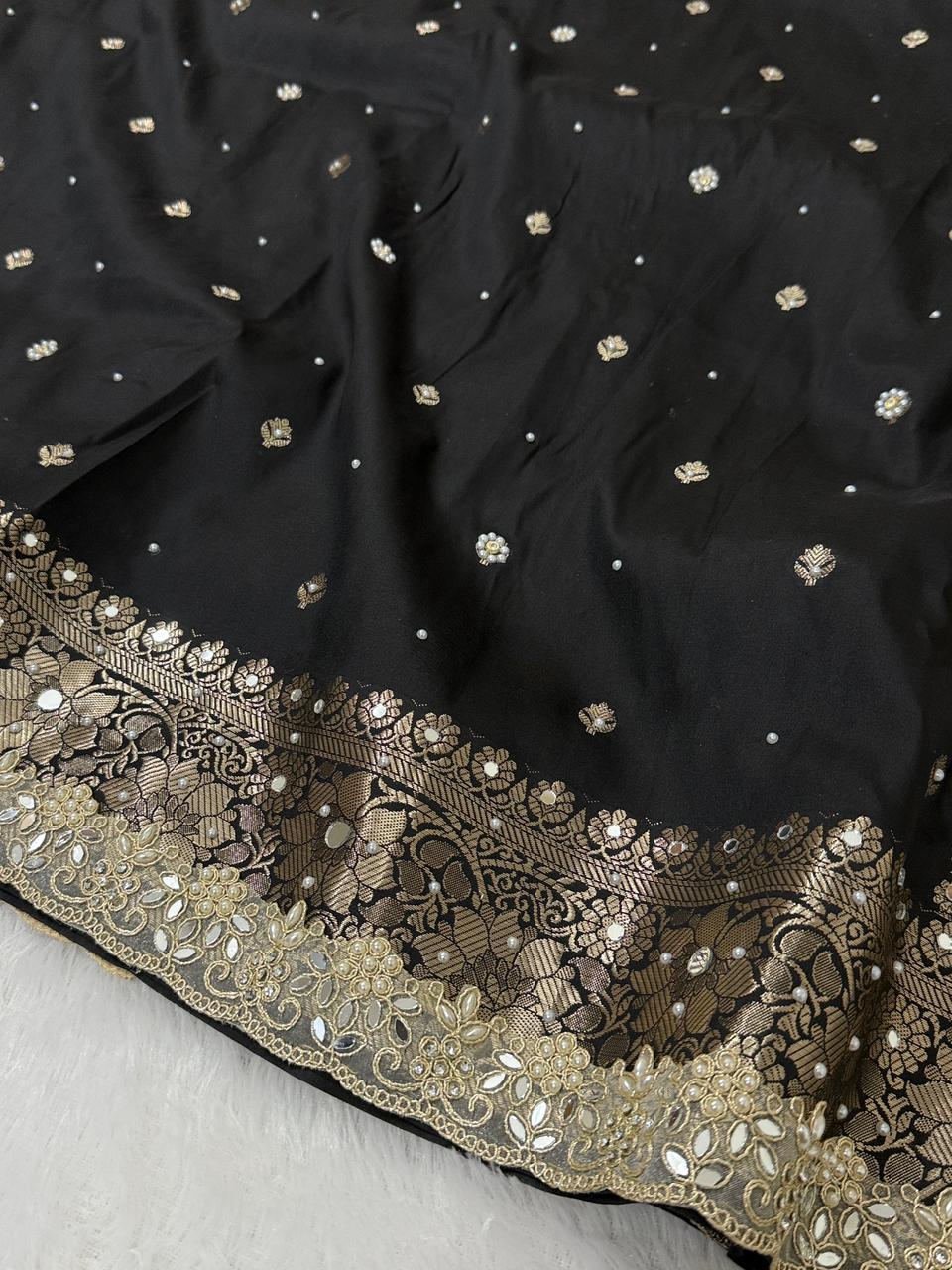 Timeless Banarsi katan silk saree