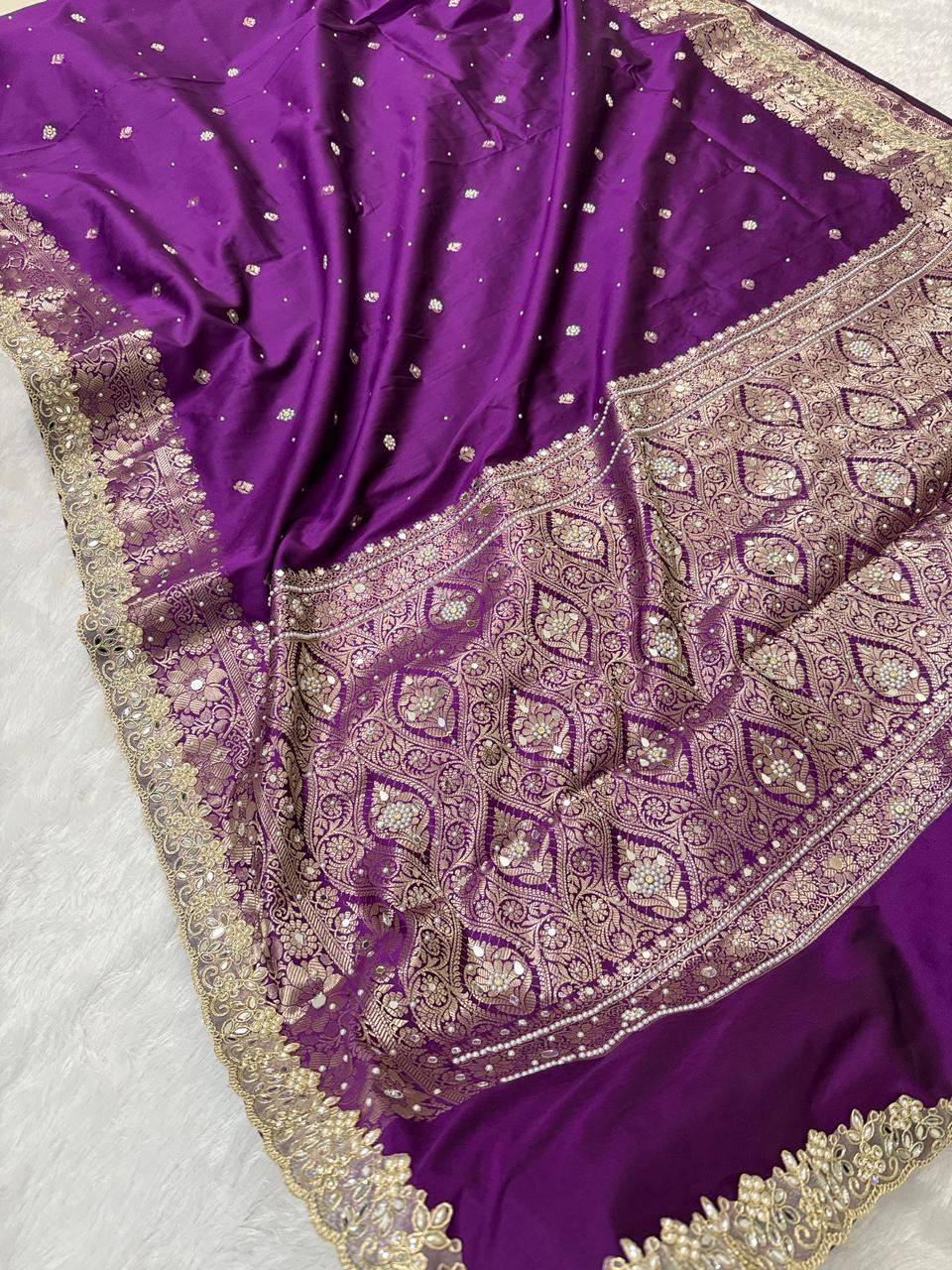 Timeless Banarsi katan silk saree