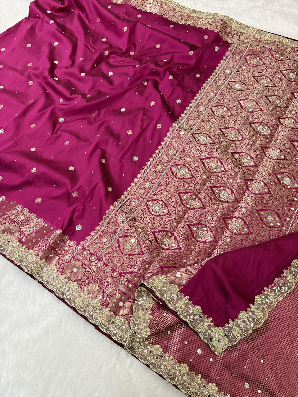 Timeless Banarsi katan silk saree