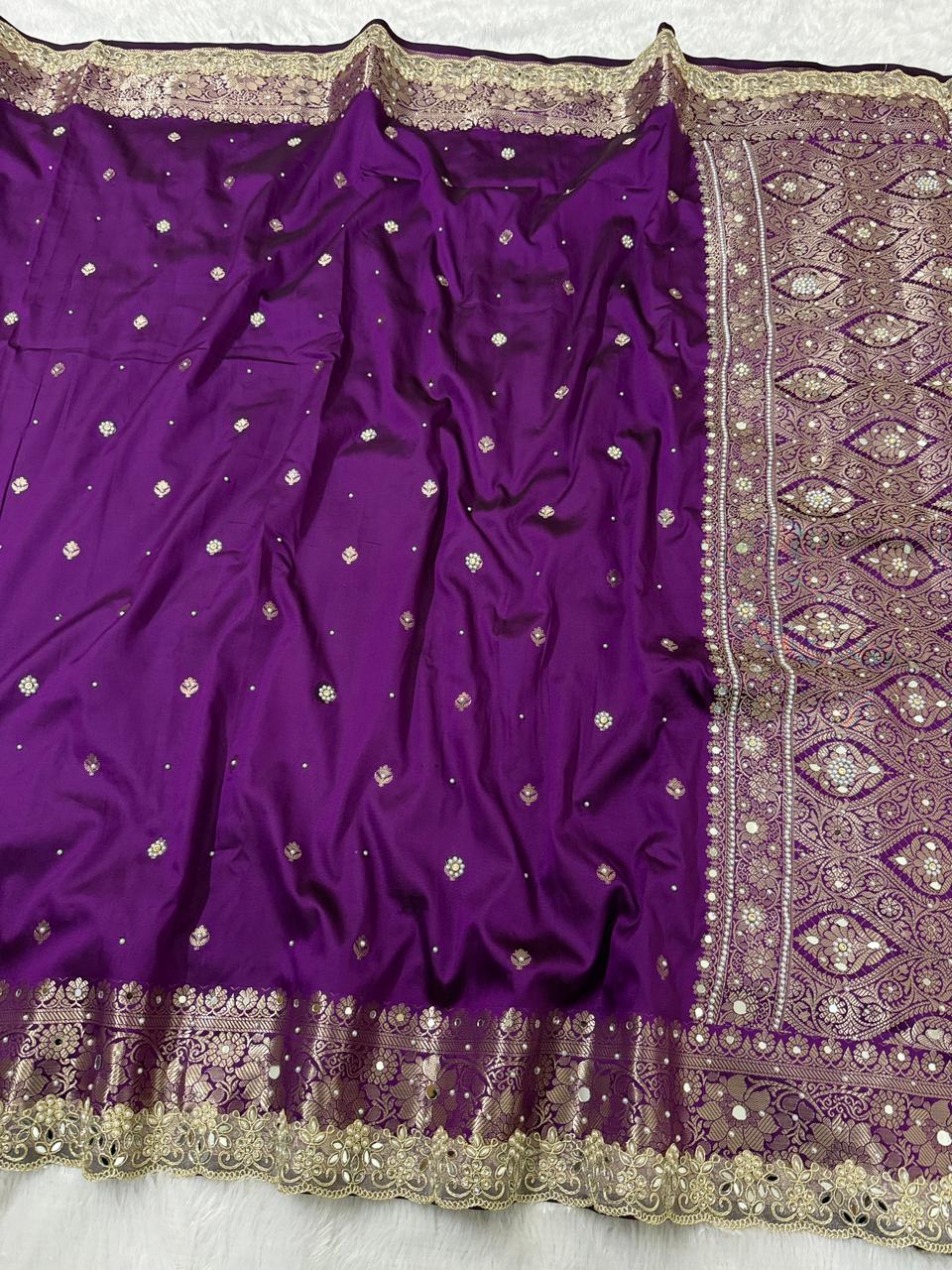 Timeless Banarsi katan silk saree