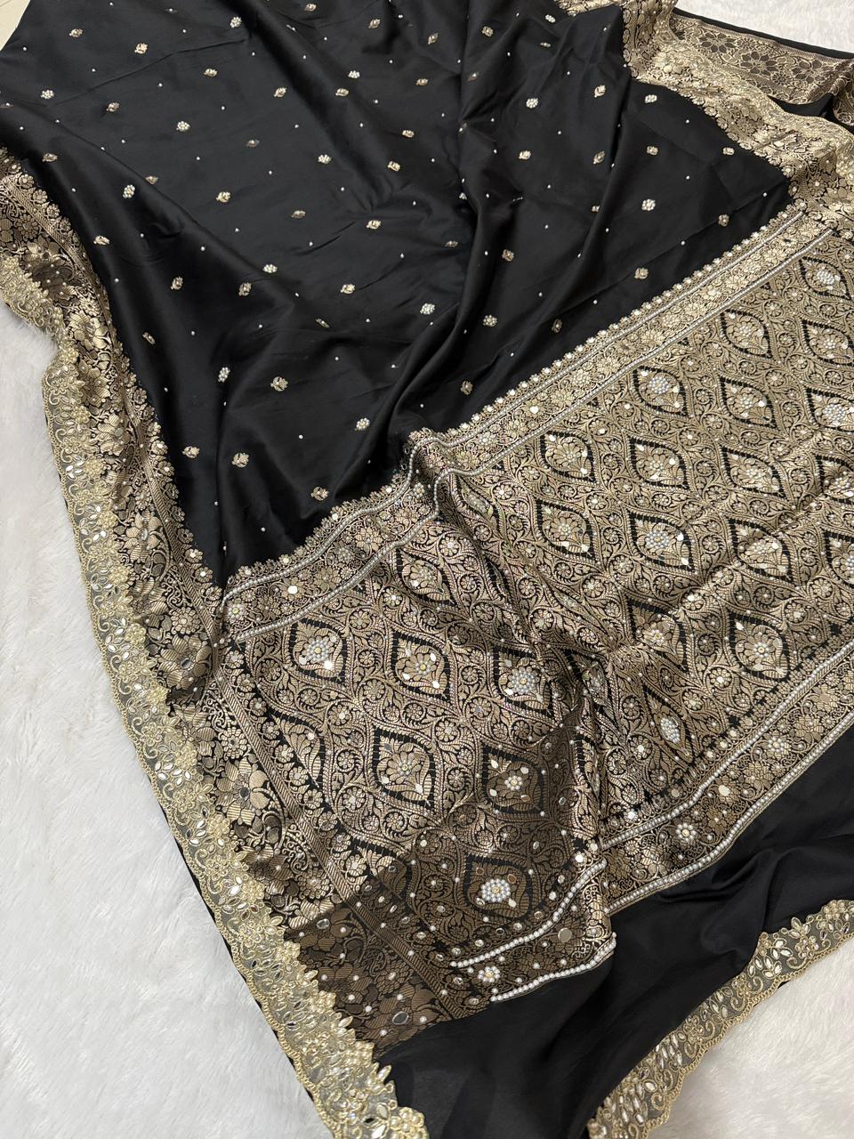 Timeless Banarsi katan silk saree