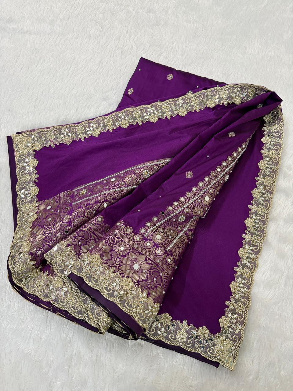 Timeless Banarsi katan silk saree