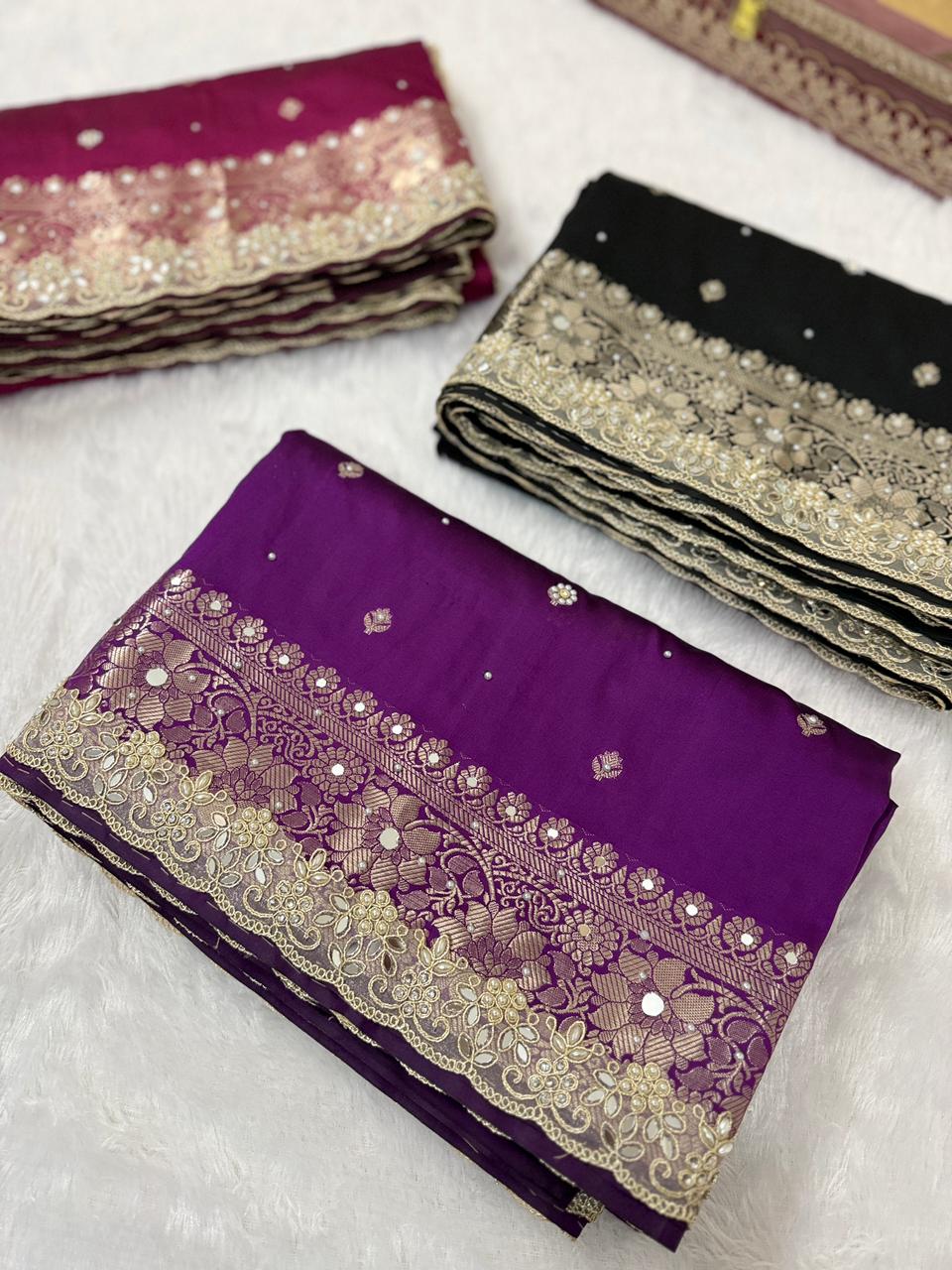 Timeless Banarsi katan silk saree