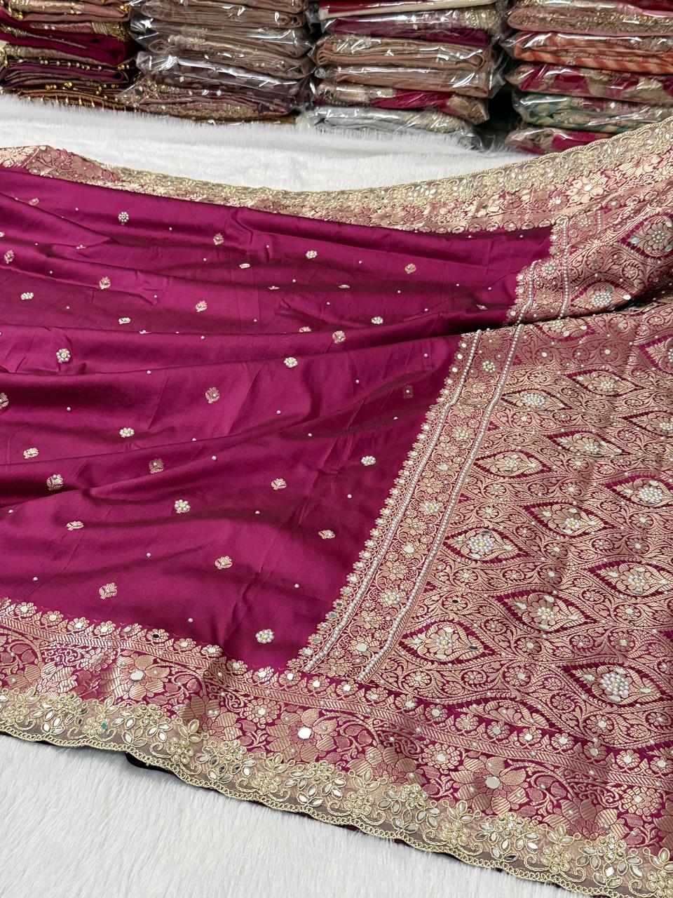 Timeless Banarsi katan silk saree