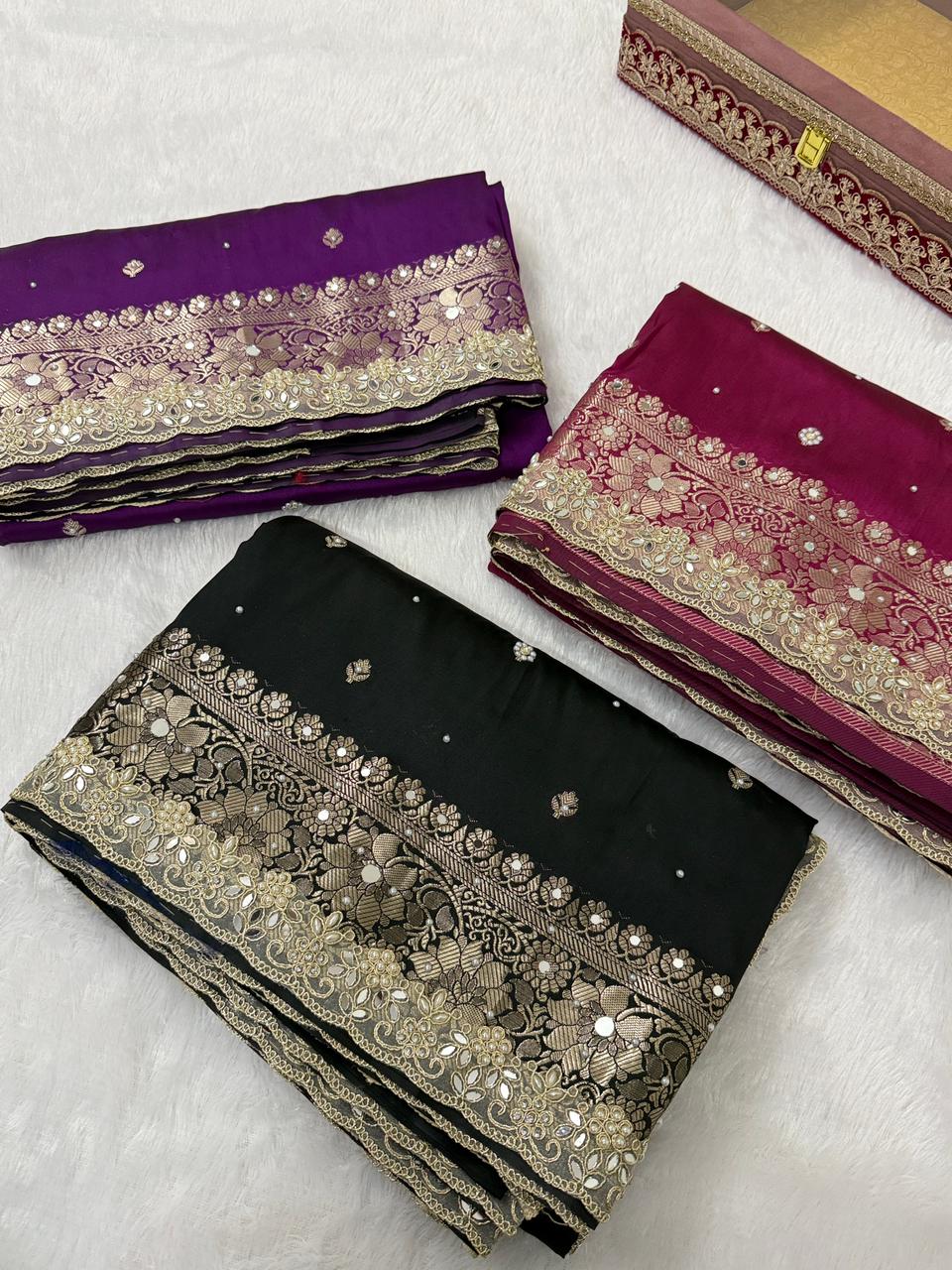 Timeless Banarsi katan silk saree