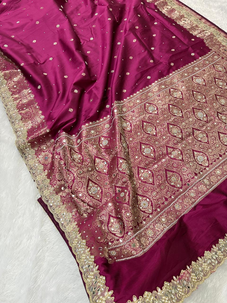 Timeless Banarsi katan silk saree
