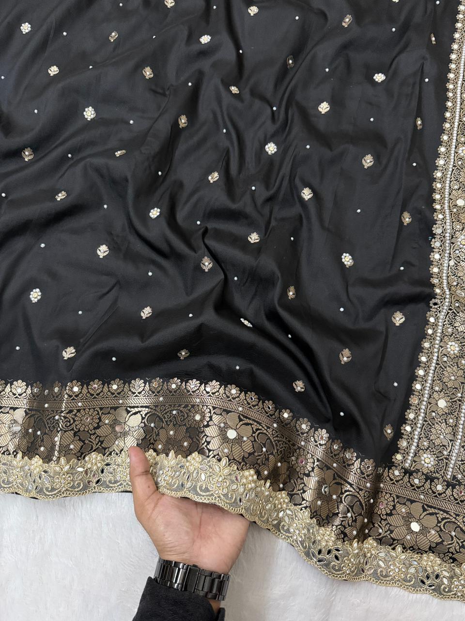 Timeless Banarsi katan silk saree