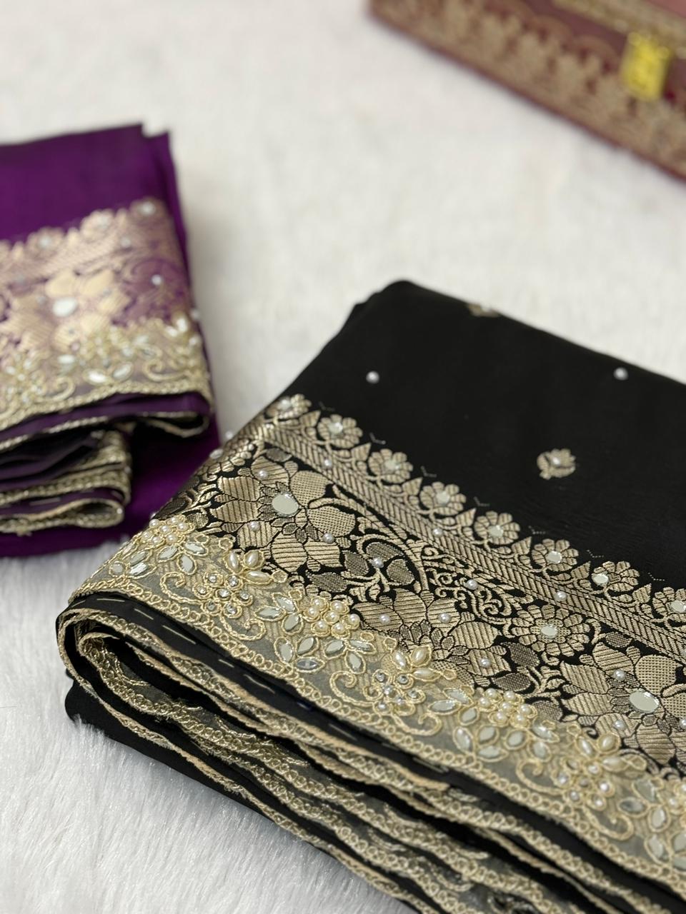 Timeless Banarsi katan silk saree