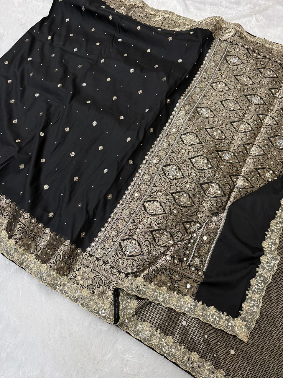 Timeless Banarsi katan silk saree