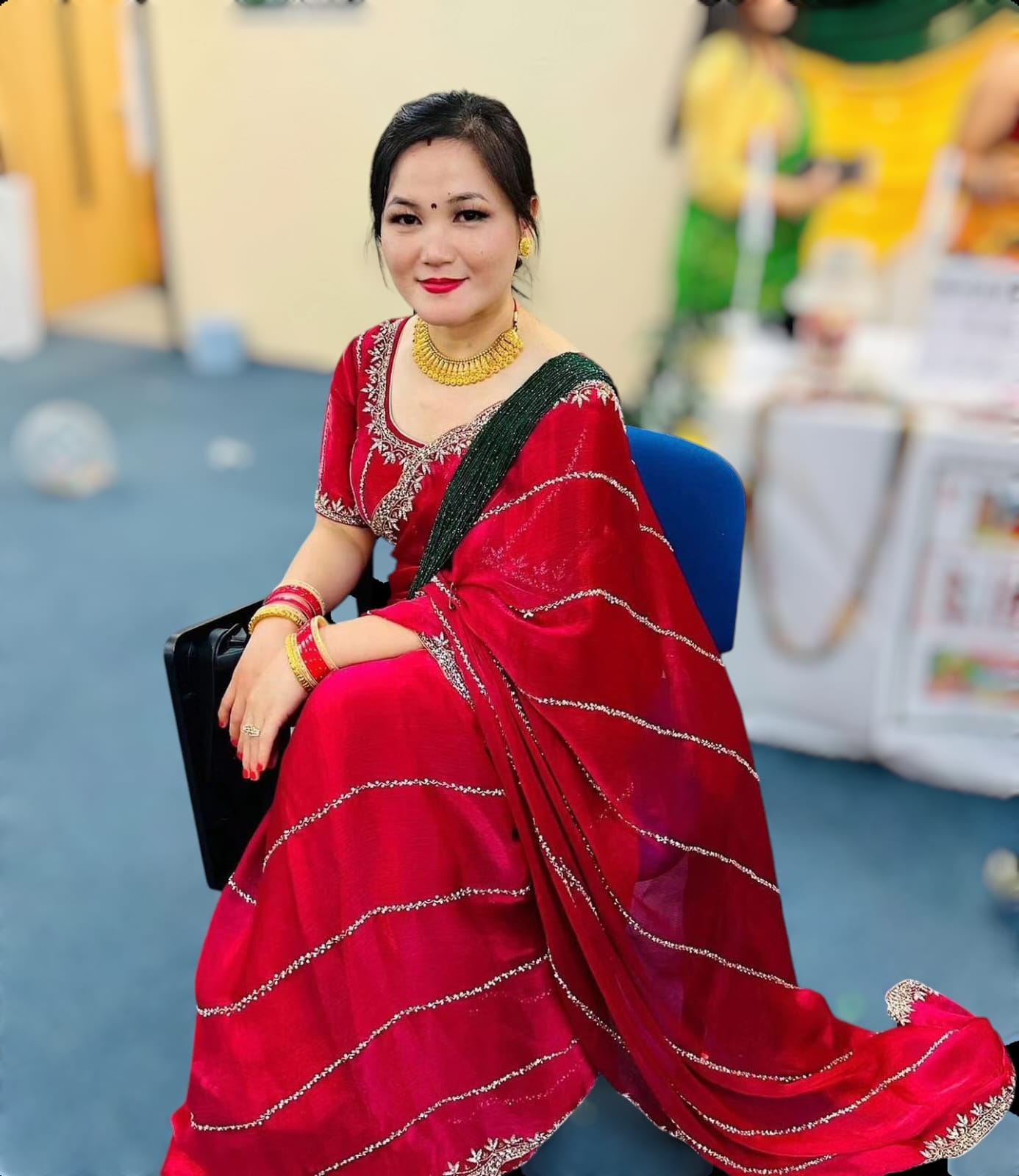 Soft Organza Handwork Saree