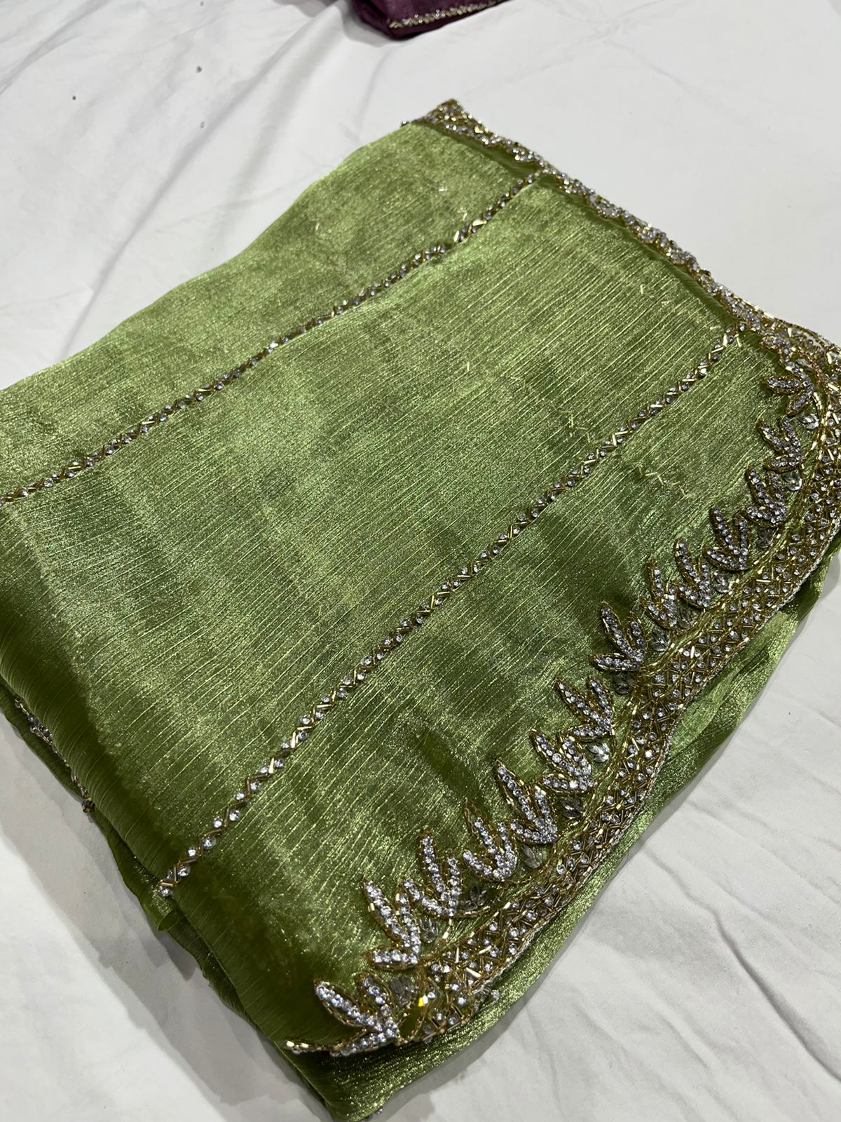 Soft Organza Handwork Saree