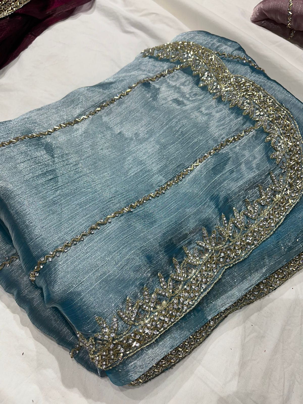 Soft Organza Handwork Saree