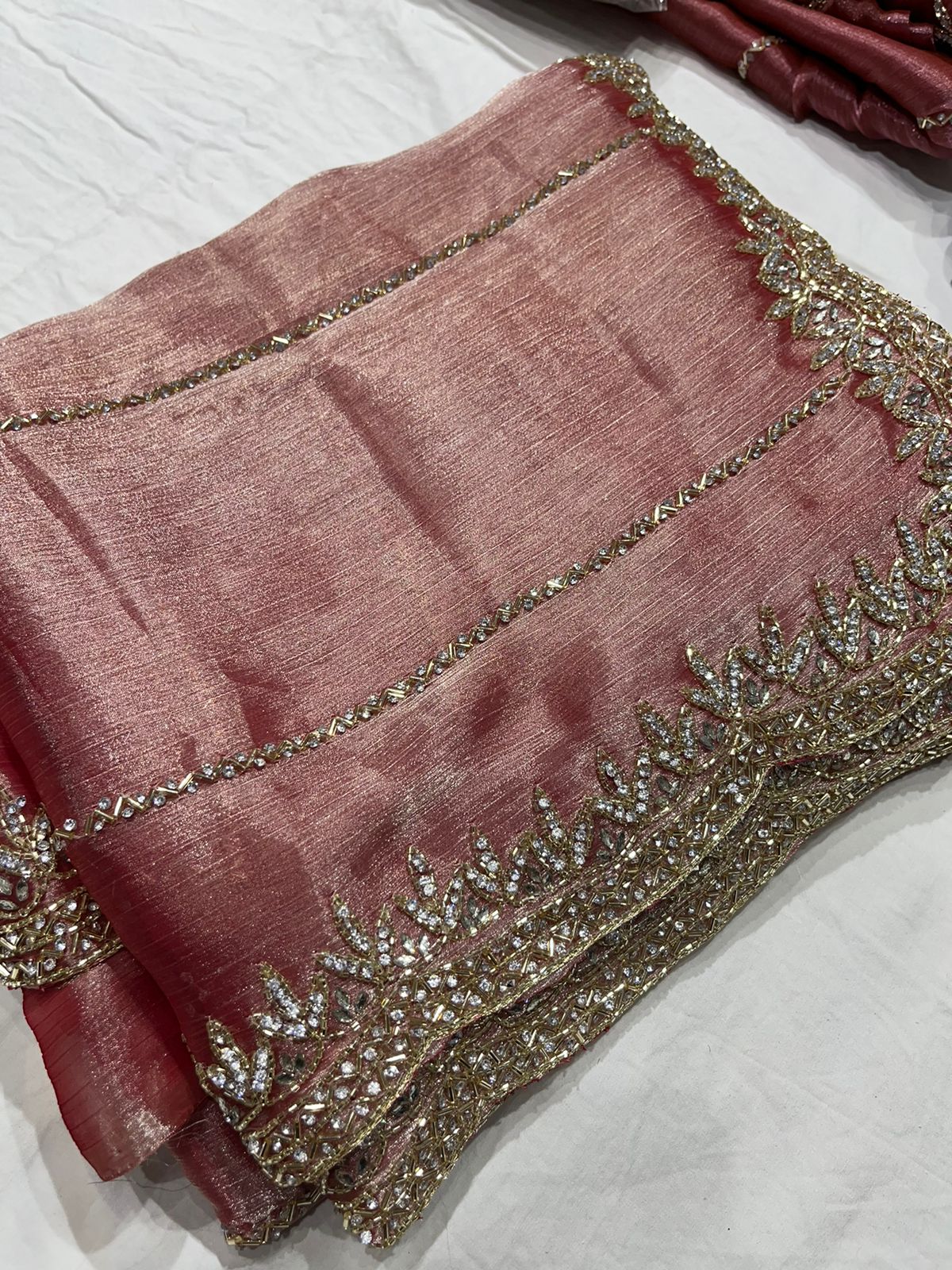 Soft Organza Handwork Saree