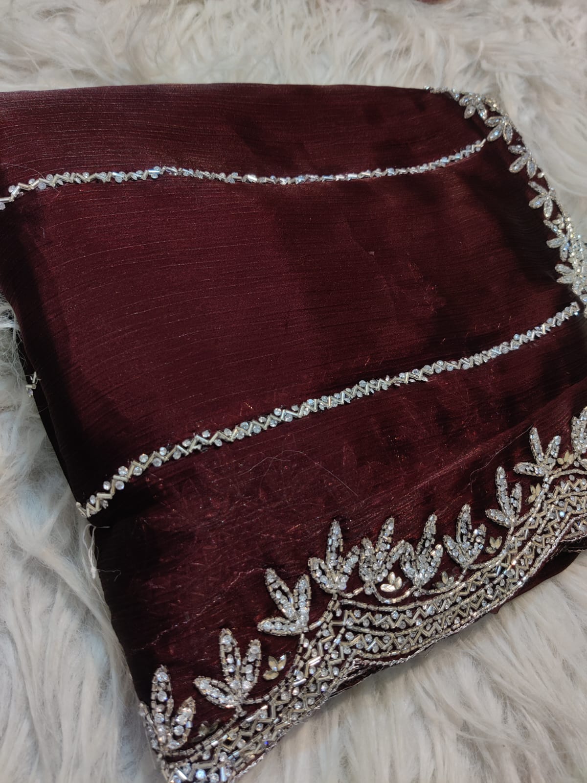 Soft Organza Handwork Saree