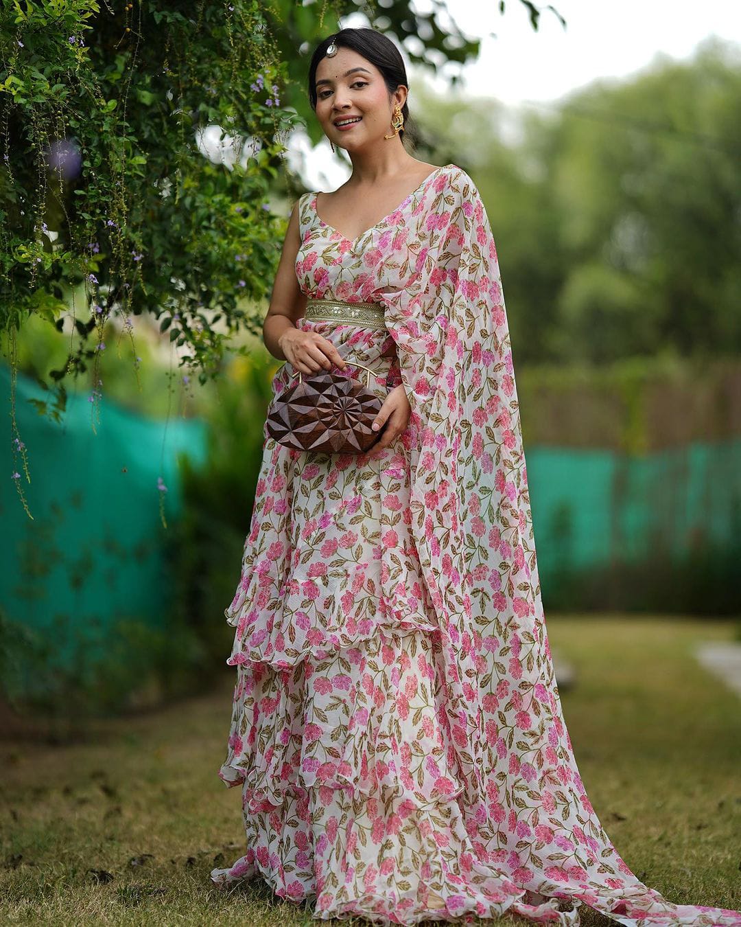Soft Georgette Print Ready to Wear Saree