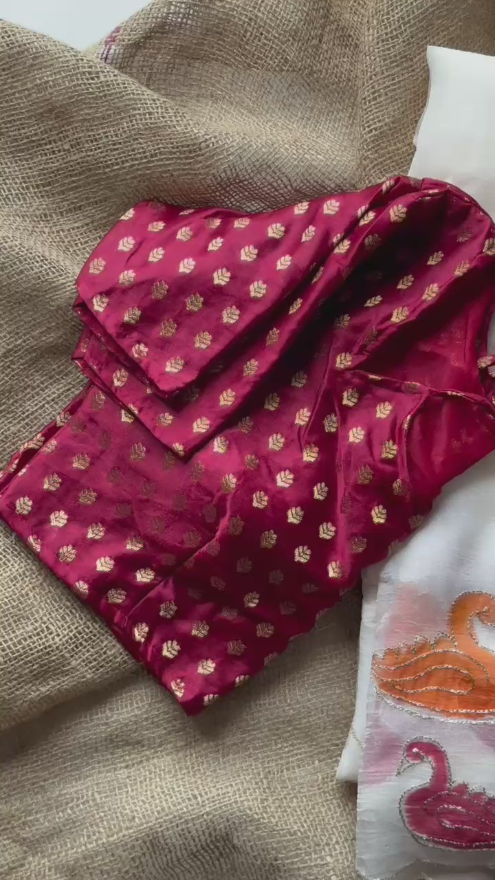French Crush Soft silk saree