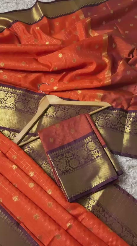 Banarasi Semi Katan Soft Silk Saree ✨