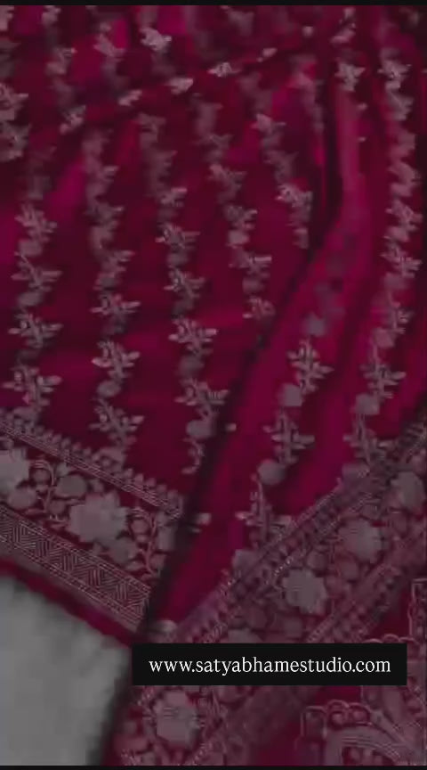 Pure Banarasi Mashru Silk Handloom Saree ✨