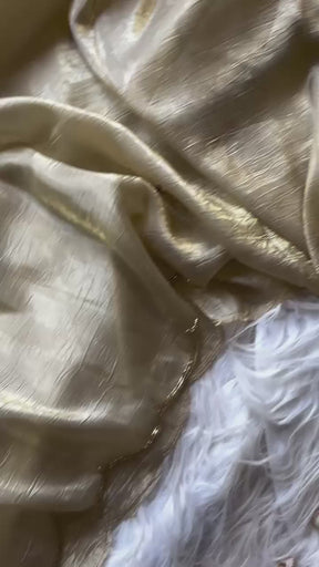 Crush Tissue work saree