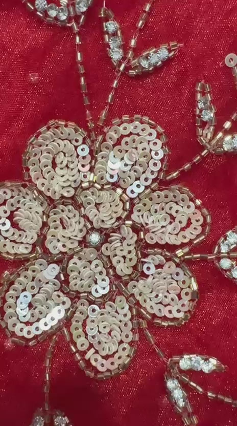 Designer Organza Handwork Saree